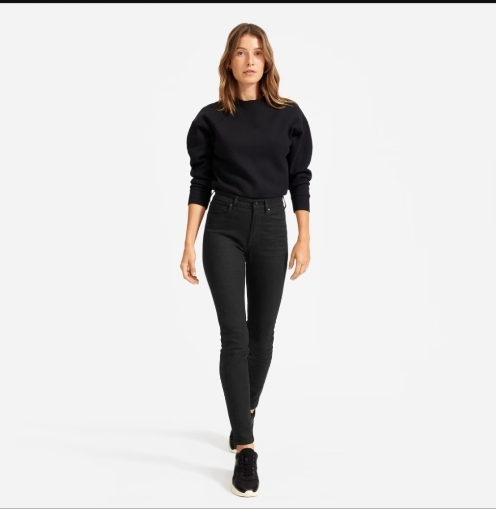 Everlane High Rise Skinny Ankle Jeans Size 25R Buttonfly - Picture 1 of 7